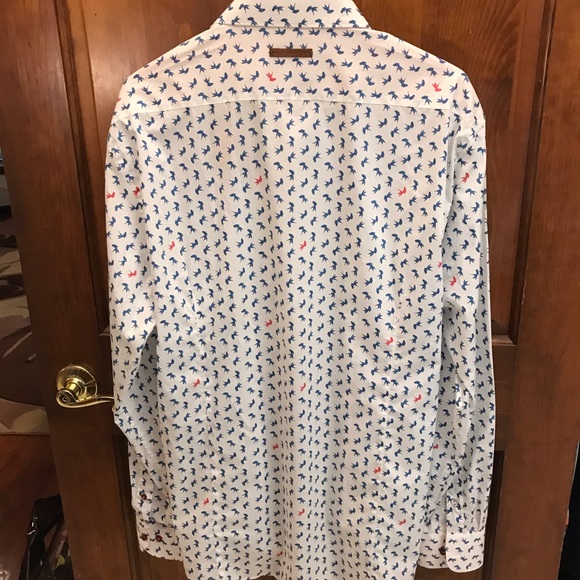 NWT A Fish Named Fred Men’s long sleeve, button up - Picture 2 of 16